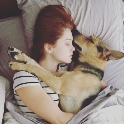 Both are facing each other in cuddling position.